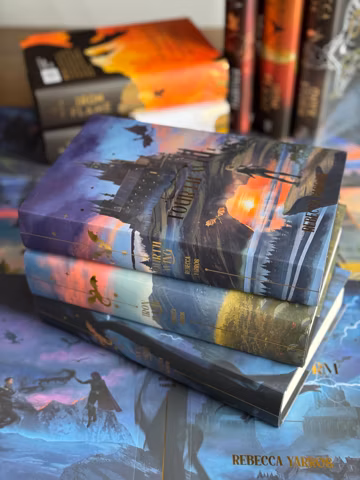 Fourth Wing + Iron Flame + Onyx Storm Dust Jackets Set | OFFICIALLY LICENSED | Rebecca Yarros