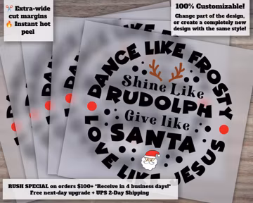 Frosty Dance Christmas DTF, Funny Holiday Shirt Design, Love Like Jesus DTF, Ready for Heat Transfer, DTF Christmas Festivities