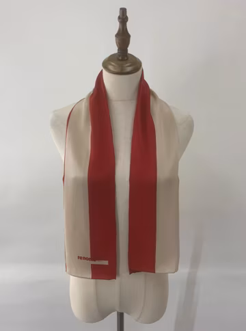Vintage Renoma Silk Scarf Minimalist Style Retro Neck Scarf Unisex Accessories Spring Long Scarf Foulards Stole Silk Muffler Neckwear