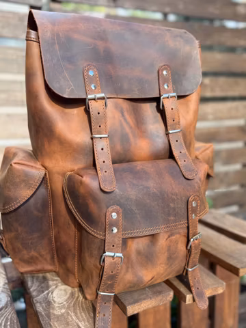 Limited | Handmade Daypack Leather Backpack | Travel Backpack | Premium Backpack | Laptop Backpack