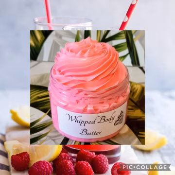 Raspberry Lemonade Whipped Body Butter | Sugar Scrub | Optional Set | Sweet raspberry and crisp lemonade tang