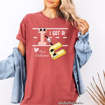 Comfort Colors Custom Name Elementary Teacher Shirt Funny Kindergarten Teacher T-Shirt Cute Positivity Teacher Tshirt Funny Back to School T