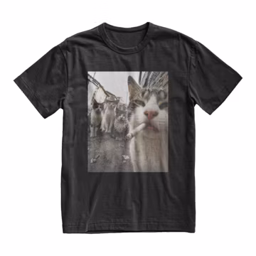 Smoking Cats Funny Meme T-Shirt, Kitten Mom Tee