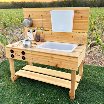 Mud Kitchen, Water Sand Table, Sensory Table, Outdoor Wooden Play Table, Ikea Flisat, Trofast, Activity Table for Kids, Toddler Gift