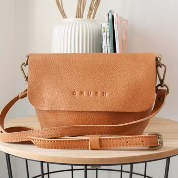 Handmade Soft Leather Crossbody Bag - Elegant JOY Bag
