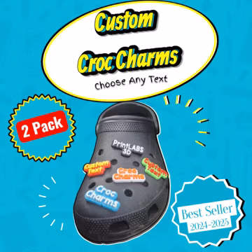 Custom Clog Word pin/charm make it offensive or sweet no limits 2 pack