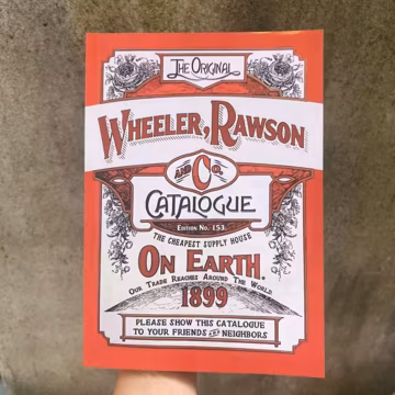 Wheeler Rawson & Co. Catalogue Replica โ 126 Pages B5 Size, Vintage Game-Inspired Book, Gift for Western Game Fans