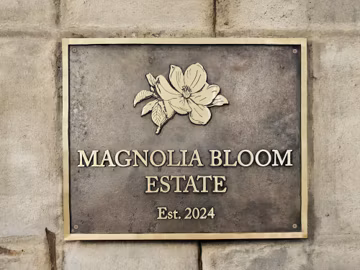 Custom Bronze Plaque and signs– Bronze Anniversary gifts, Unique gift idea - historical home marker, Durable Outdoor plaque sign
