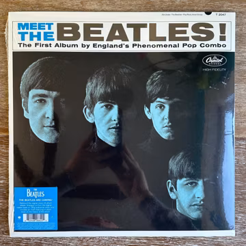 Meet the Beatles. Sealed, Limited Blue Vinyl Mono LP. FREE SHIPPING.