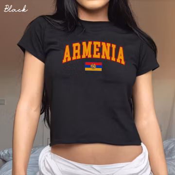 Armenia Baby Tee Y2K Style, women's Spaghetti Strap Tank Top, Crop Top, Baseball Cap, Rib Racerback Cropped Tank, Armenian flag souvenir,