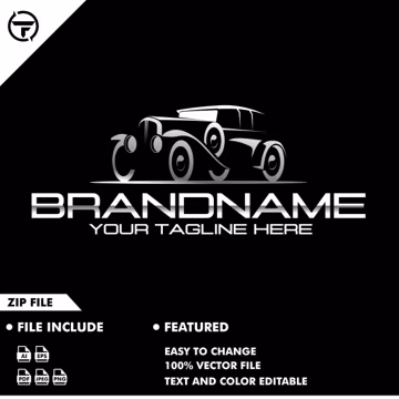classic car logo - vintage - logo - automotive