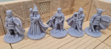 Adventurer Miniatures Set, 28mm RPG Figures, Fat Dragon Games