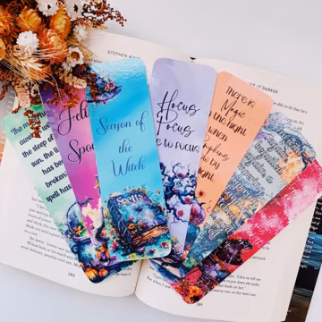 Colorful Watercolor spooky bookmarks l Halloween bookmarks