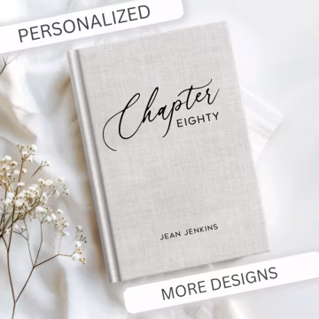 Personalized 80th Birthday Journal, Chapter 80 Keepsake Gift