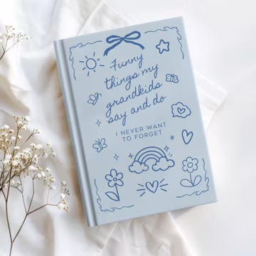Grandma Gift Grandson Journal Funny Things My Grandkids Say and Do Nana Mimi Gigi Memory Book Mothers Day Gift Idea Grandmother Gift for Her