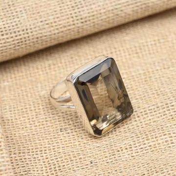 Smoky Topaz Ring Gemstone 925 Sterling Silver Ring Handmade Ring Smoky Topaz Ring Gift For Love Jewelry Gift For Her