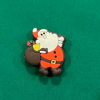 Santa with Bag Christmas Shoe Charm