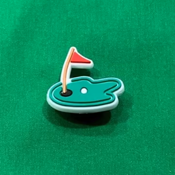 Golf Putting Green Shoe Charm