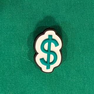 Dollar Money Sign Shoe Charm