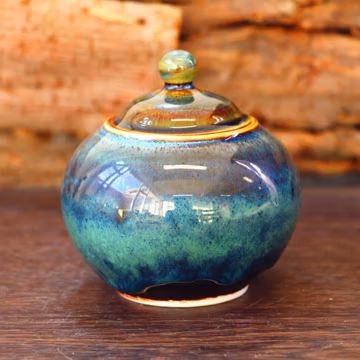 Handmade Ceramic Pet Urn, Pottery Keepsake Urn