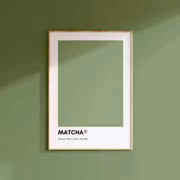 Matcha Pantone Printable Poster