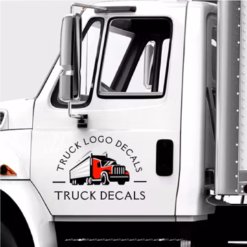 Truck Decals - Pair of 2 Custom US DOT Decals - Weatherproof Vinyl Lettering - Personalized vinyl Decals