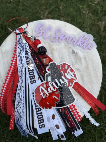Custom Cheerleader Bag Tag