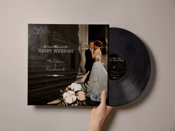 Personalized Vinyl Record Mixtape, Custom Playlist LP, Wedding Gift