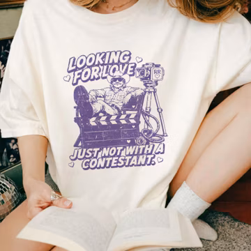 LOOKING FOR LOVE Just Not With A Contestant, Fever Dream, Elsie Silver, book lover gift, Comfort Colors T-shirt