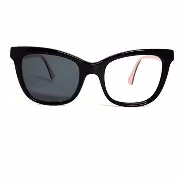 Ralph Lauren RA5256 5001/8G Black Pink Striped Cat Eye Sunglasses 53-20-140