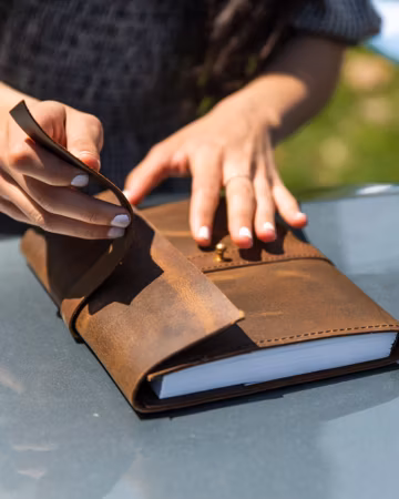 Personalized Leather Journal Notebook Refillable, Leather Sketchbook Diary, Graduation Gift