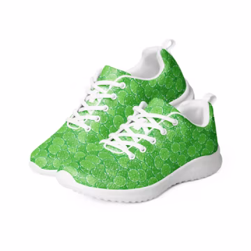 Limes Fruit Print Men's Athletic Shoes, Aesthetic Summer Running Joggers, Gym Workout Shoes, Fitness Shoes, Stylish Sneakers, Breathable
