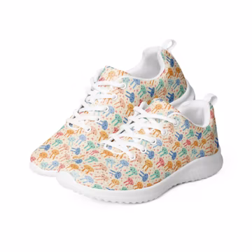 Bunny Rabbits Animal Printed Men's Athletic Shoes, All Over Print Gym Workout Fitness Shoes, Casual Summer Jogger Shoes, Stylish Footwear