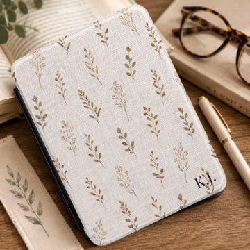 Personalized Kindle Case | Custom Kindle Paperwhite & Colorsoft Cover | Fall leaves | Book Lover Gift | Custom Name Kindle Cover