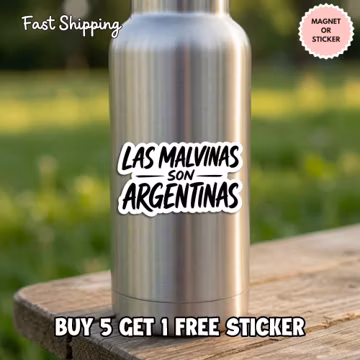 Las Malvinas Son Argentinas Sticker, Argentina Magnet, World Cup Soccer Fan Patriotic Gift