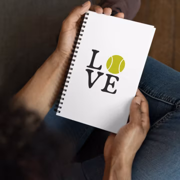 Tennis Journal Tennis Notebook Tennis Spiral Notebook Tennis Love Journal Tennis Gift Idea For Tennis Player Love Tennis Notebook Journal