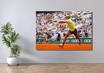 Rafael Nadal Canvas Wall Art,Rafael Nadal Poster Print Art,Motivation Art,Sports Room Art,Gift for Tennis,Tennis Wall Art Decor,Tennis Print