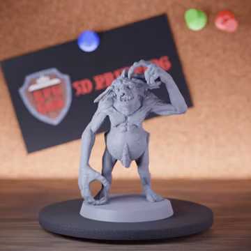 Dretch Monster Miniature Fiend Mini Dungeons and Dragons RPG Tabletop Miniature DnD Painting Pathfinder 5e DnD | DD