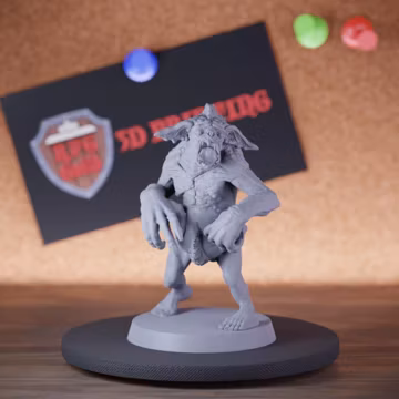 Unpainted Detailed Dretch Demon Miniature, Rpg Gaming Tabletop Miniature, Fantasy Collector Fiend Monster | DD