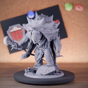 Tortle Warbringer Miniature Druid Warchief Mini Dungeons and Dragons Mini RPG Tabletop Miniature DnD Painting Pathfinder 5e DnD | LoP