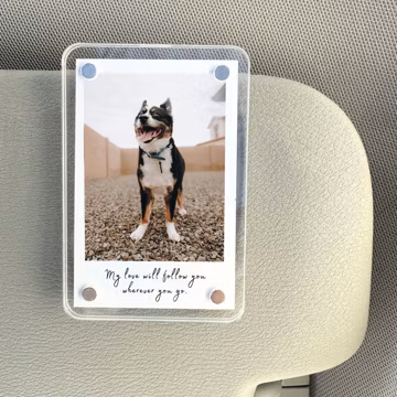 Personalized Dog Sympathy Gift, Custom Dog Photo Car Visor Clip, Pet Memorial Keepsake, Loss of Dog Gift, Dog remembrance
