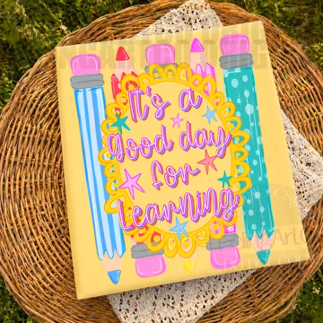 Teacher Quote PNG, It's a Good Day for Learning Design, Preppy School Teacher Graphic, Back to School Shirt
