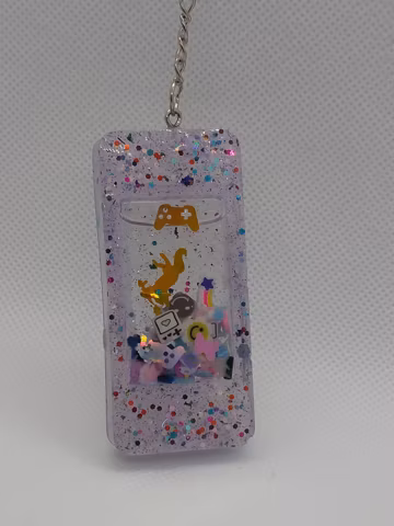 Girly Handheld Gamer shaker charm