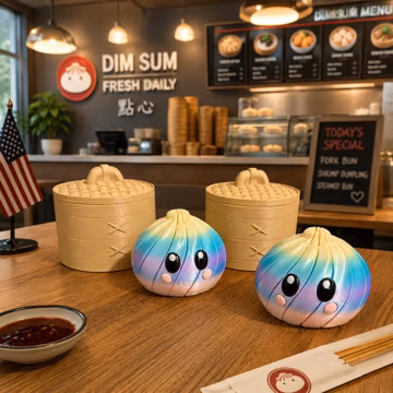 Dumpling Fidget Toy STL File | 3D Printable Desk Toy (Digital Download), Twisted Bao Bun Mold STL