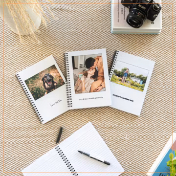 Personalised A5 Notebook | Custom Photo & Text | 6 Inner Page Options | Customised 104 Page Coil Bound Book | Premium Materials Matte Finish