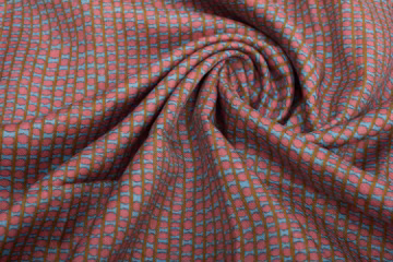 Vintage 1970s Abstrakt Strips Fabric for Elegant Dresses, 2.6 yds