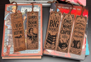 Funny Bookmarks | Laser Engraved Book Lover Gifts | Bookish Humor for Readers | I Like Big Books, Just One More Chapter & More