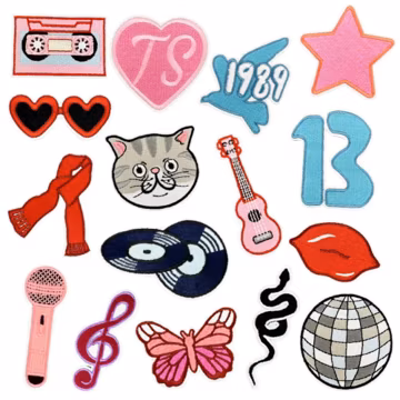 Cartoon Patch,Guitar Patch,Music Patch,Embroidered Patch,Western Patches,Iron On Patch