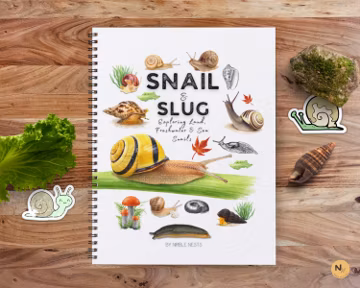 Snail & Slug Unit: Snail Anatomy and Lifecycle, Mollusk unit study, Homeschooling Nature Study, Garden Snail learning, Pond Life, Sea Snail