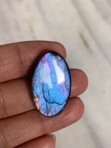 Purple Labradorite, measurement - 33x20x5mm